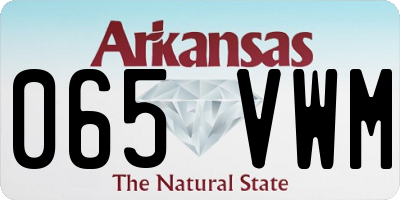 AR license plate 065VWM