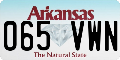 AR license plate 065VWN