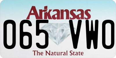 AR license plate 065VWO