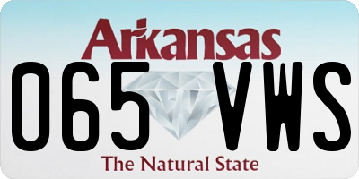 AR license plate 065VWS