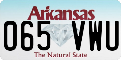 AR license plate 065VWU