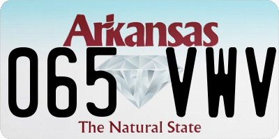 AR license plate 065VWV