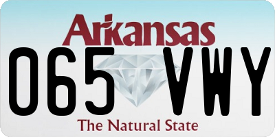 AR license plate 065VWY