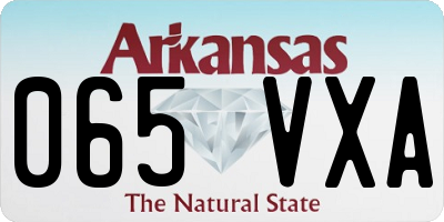 AR license plate 065VXA