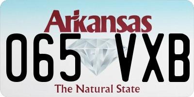 AR license plate 065VXB