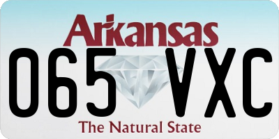 AR license plate 065VXC