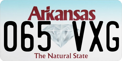AR license plate 065VXG