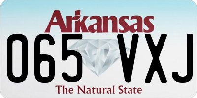 AR license plate 065VXJ
