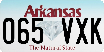 AR license plate 065VXK