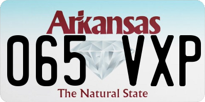 AR license plate 065VXP