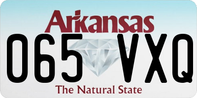 AR license plate 065VXQ