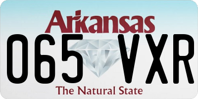 AR license plate 065VXR