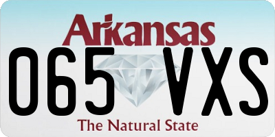 AR license plate 065VXS