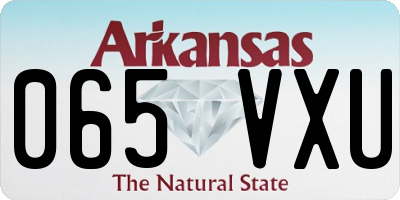AR license plate 065VXU