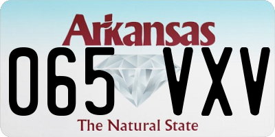 AR license plate 065VXV
