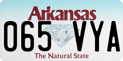 AR license plate 065VYA