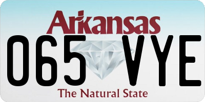 AR license plate 065VYE