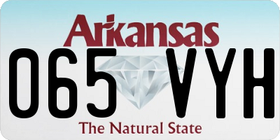 AR license plate 065VYH