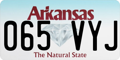 AR license plate 065VYJ