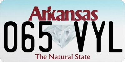 AR license plate 065VYL