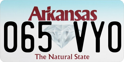 AR license plate 065VYO