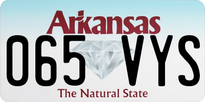 AR license plate 065VYS