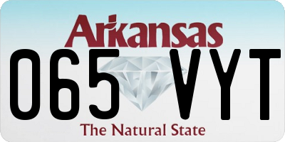 AR license plate 065VYT