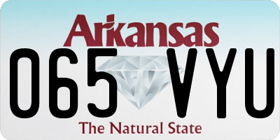 AR license plate 065VYU