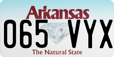 AR license plate 065VYX