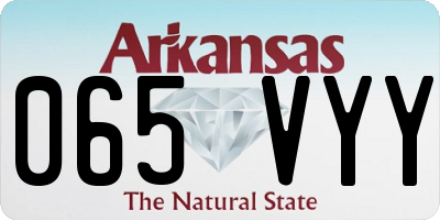 AR license plate 065VYY