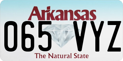 AR license plate 065VYZ
