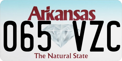 AR license plate 065VZC