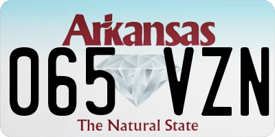AR license plate 065VZN
