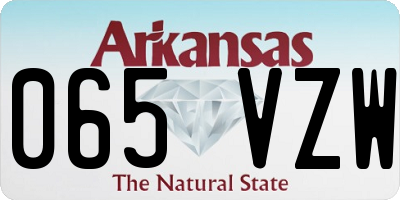AR license plate 065VZW