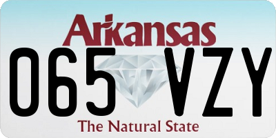 AR license plate 065VZY