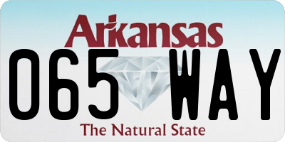 AR license plate 065WAY