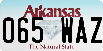 AR license plate 065WAZ