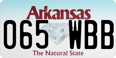 AR license plate 065WBB