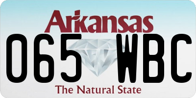 AR license plate 065WBC
