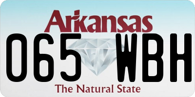 AR license plate 065WBH