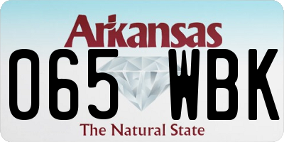 AR license plate 065WBK