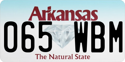 AR license plate 065WBM