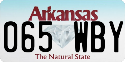 AR license plate 065WBY