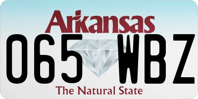 AR license plate 065WBZ