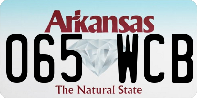 AR license plate 065WCB