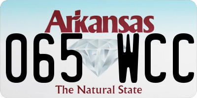 AR license plate 065WCC