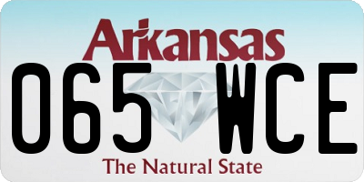 AR license plate 065WCE