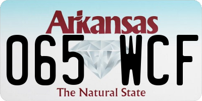 AR license plate 065WCF
