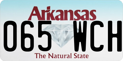 AR license plate 065WCH