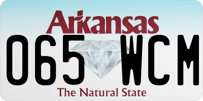 AR license plate 065WCM